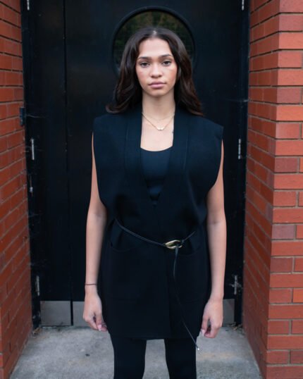 Belted Cashmere Vest